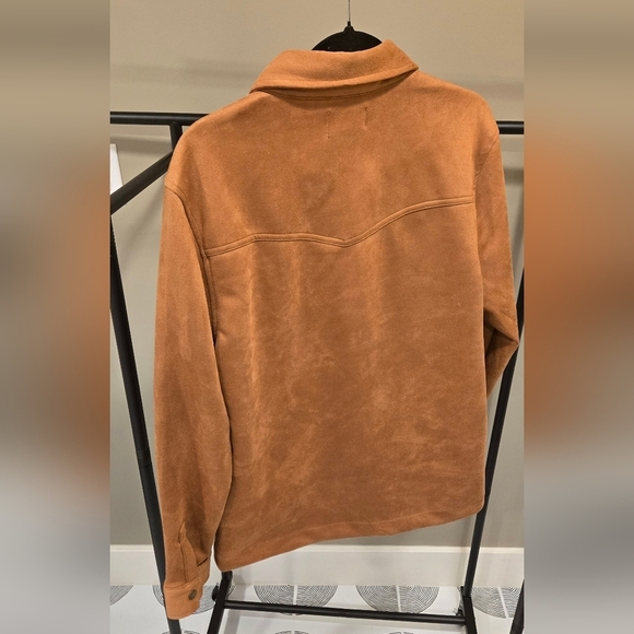 NWT Frye Men's Brown Faux Suede Jacket - Picture 3 of 8